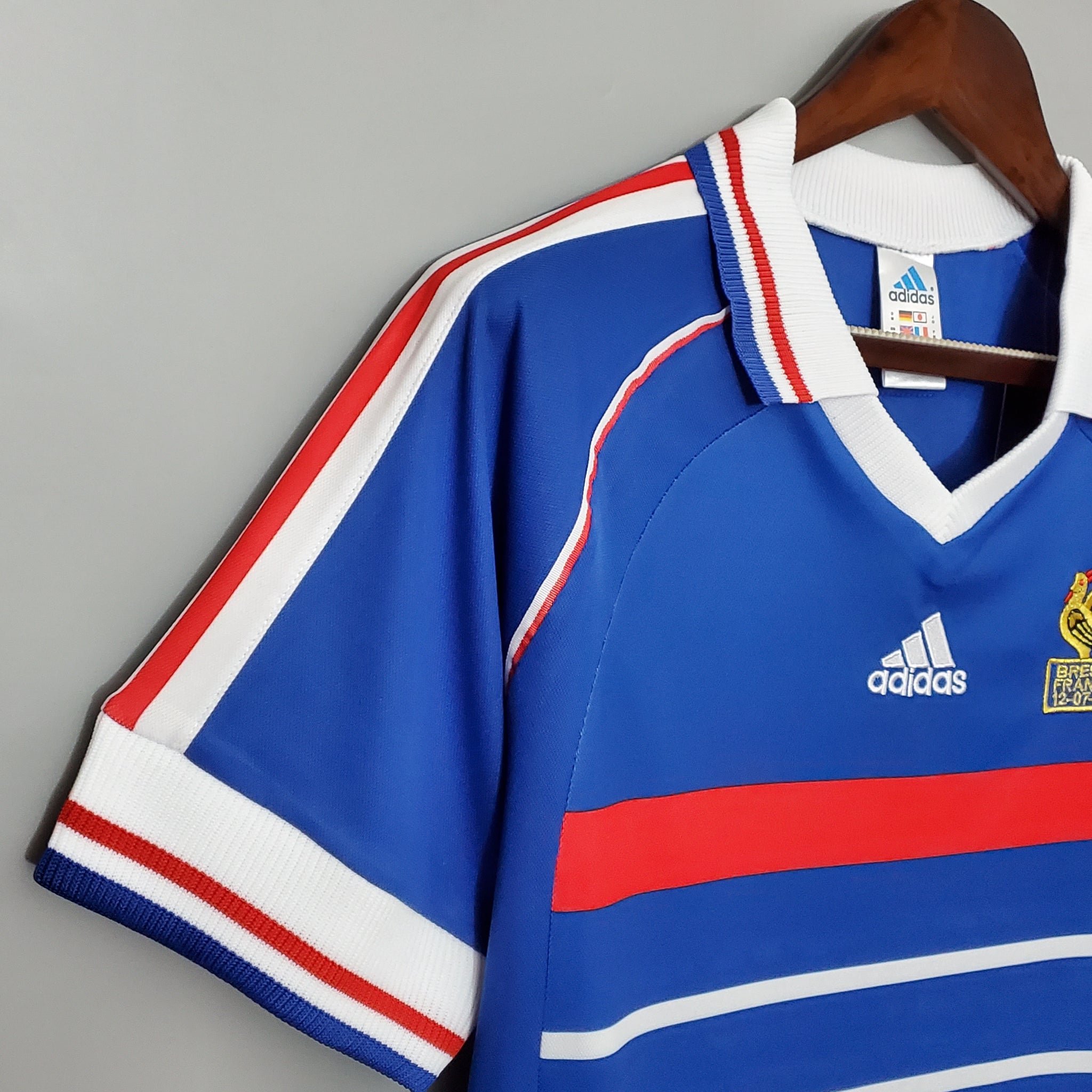 Vintage 1998 France National Soccer Jersey by Adidas FFF Size L